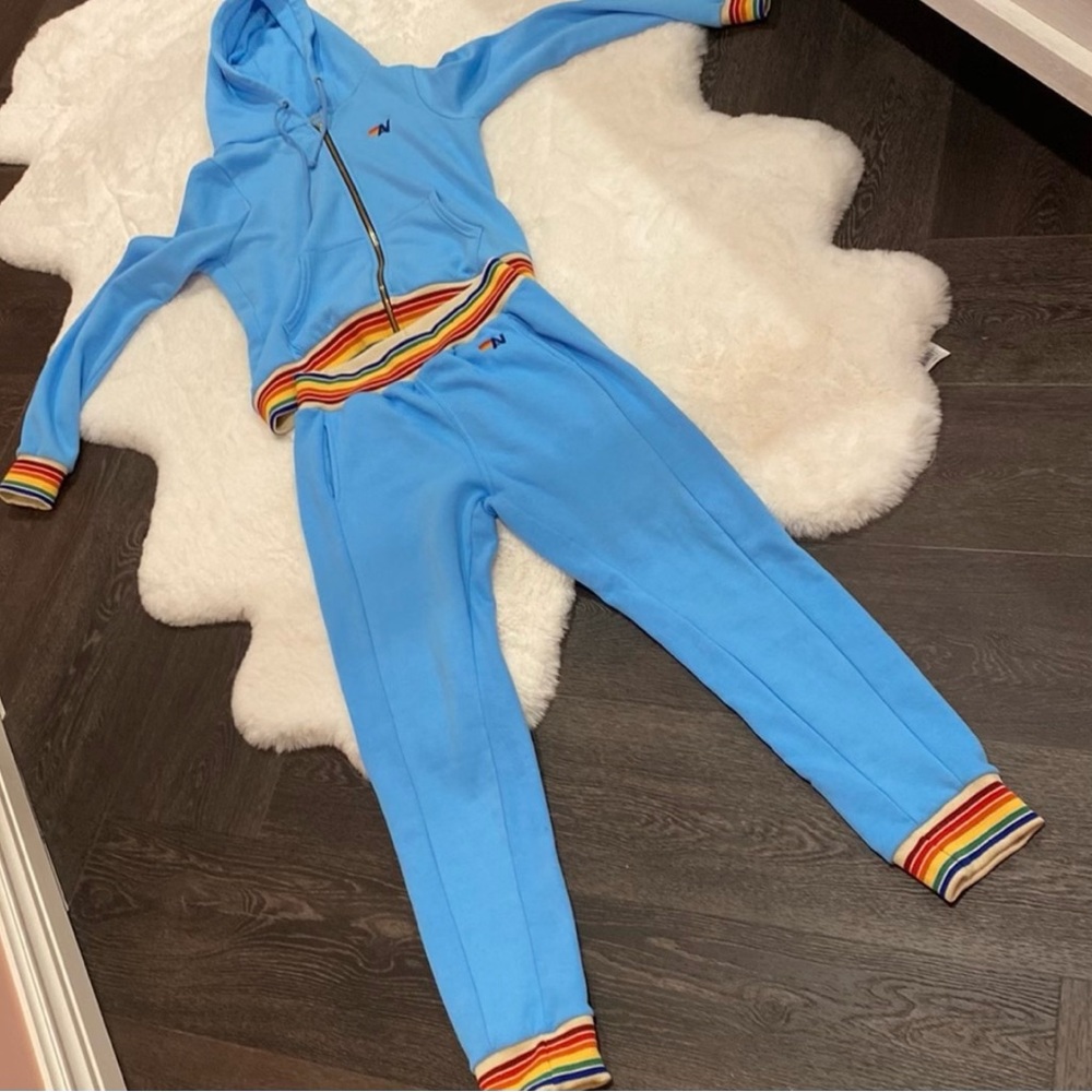 Aviator Nation 2 piece new outfit in blue